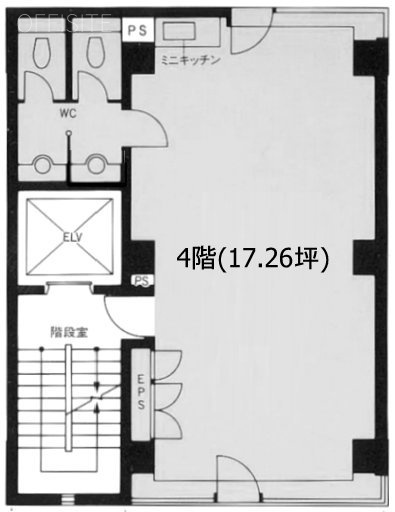 新室町ビル4F 間取り図