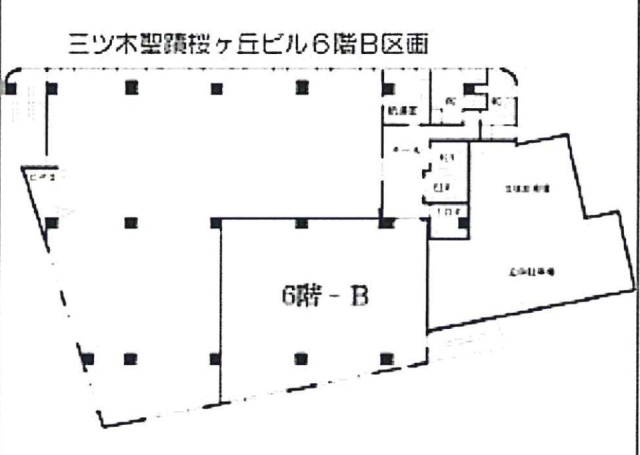 三ツ木聖蹟桜ヶ丘ビル6-B 間取り図