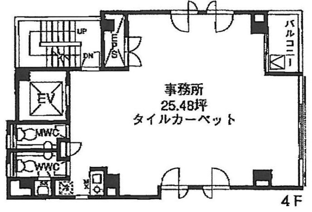 京橋AKビル4F 間取り図