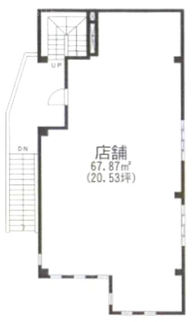 横倉白山ビル2F 間取り図