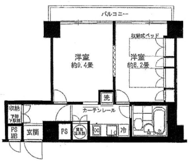 ノア芝大門508 間取り図