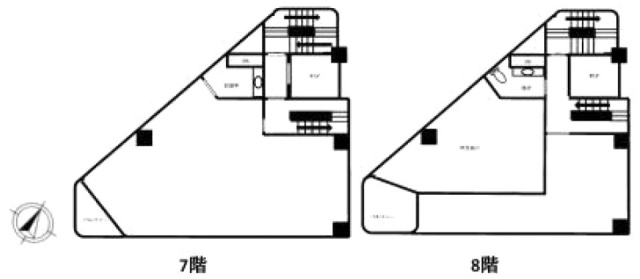 日東本石町ビル7F～8F 間取り図