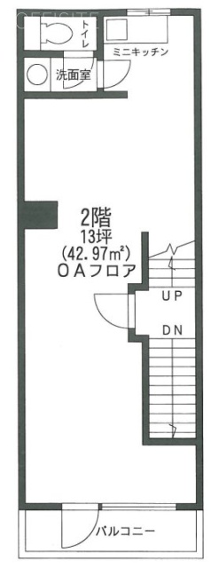 新山ビル2F 間取り図
