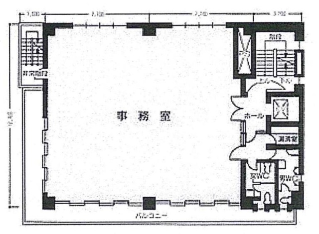 高島屋THビル北館6F 間取り図