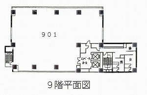 KDX銀座一丁目ビル901 間取り図