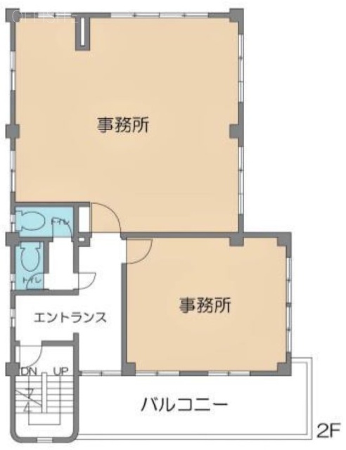 渋谷エポックビル2F 間取り図