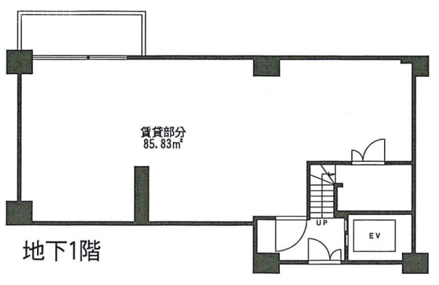 ルビジュービルB1F 間取り図