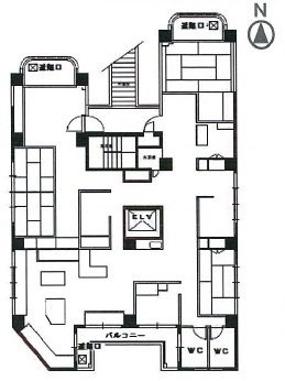 エクレール千駄ヶ谷ビル2F 間取り図