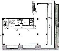 牛込食糧ビル5F 間取り図