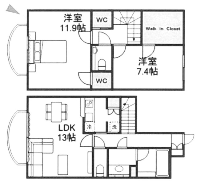 スカーラ代官山701 間取り図