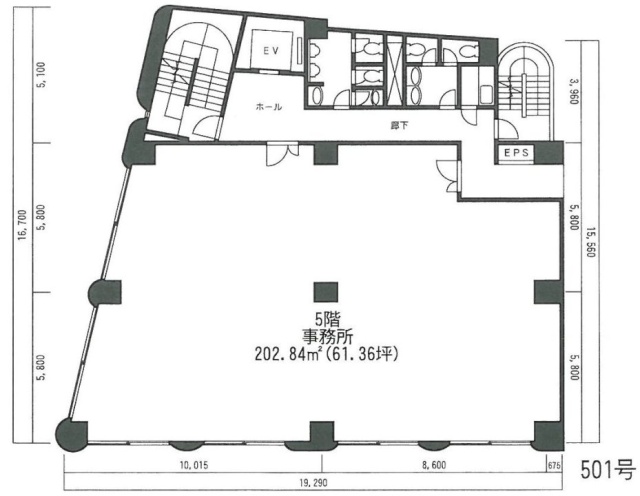 東都ビル5F 間取り図