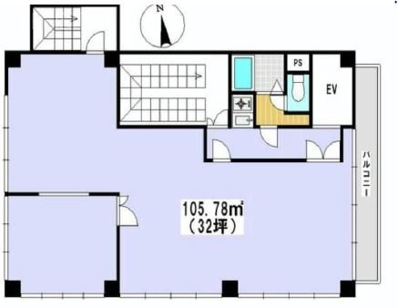 クロコダイル第2ビル7F 間取り図