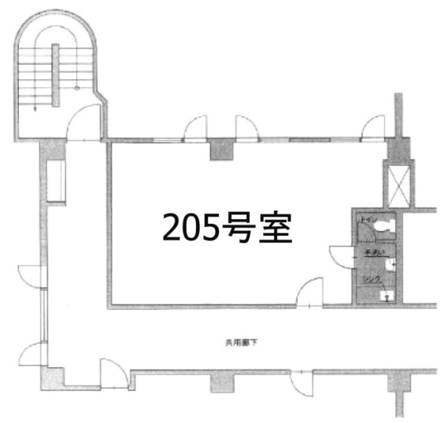 トーアホワイトハイツ205 間取り図
