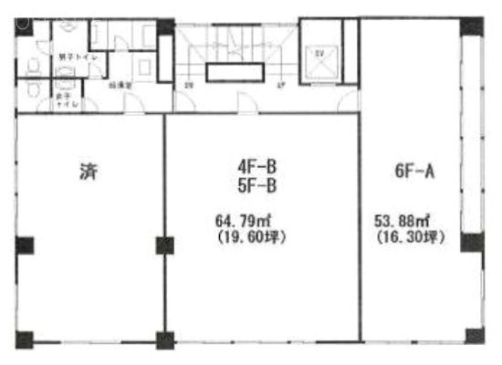 尾上町スカイビルB 間取り図