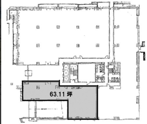 円通寺ガデリウスビル1F 間取り図