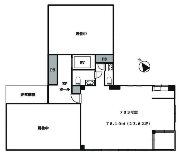 NIT築地ビル703 間取り図