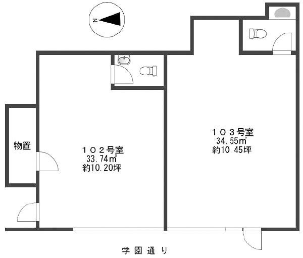 自由が丘グリーンヒルビル102 間取り図