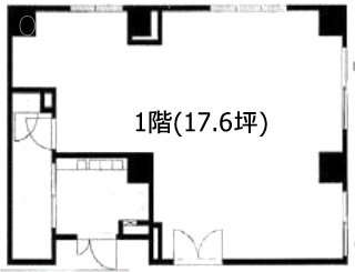 コスモグレイス新宿1F 間取り図