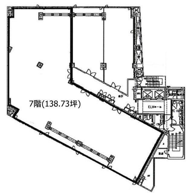 藤久ビル西1号館7F 間取り図