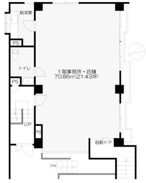 広尾アーバン1F 間取り図