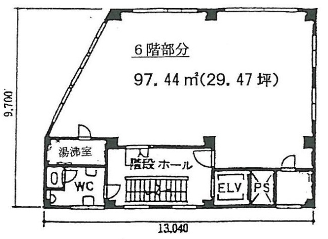 シオバラ外苑ビル6F 間取り図
