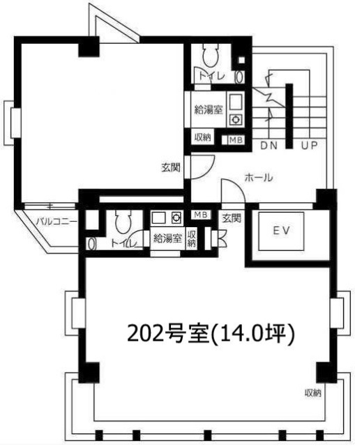 新宿YTビル202 間取り図