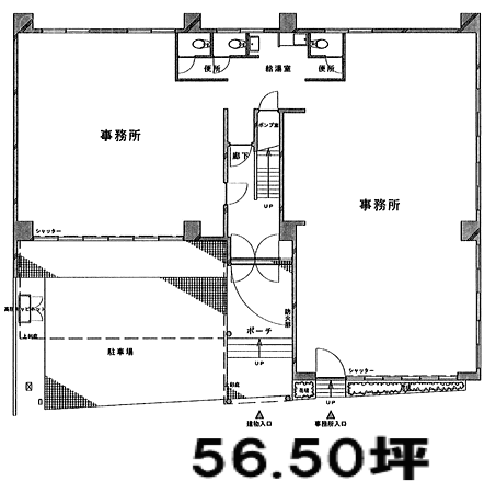 学芸大学第1長岡ビル1F 間取り図