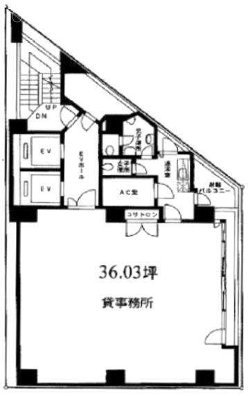 竹内ビル3F 間取り図