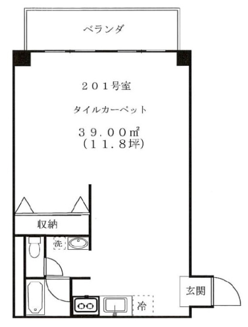 エルコート神宮前201 間取り図