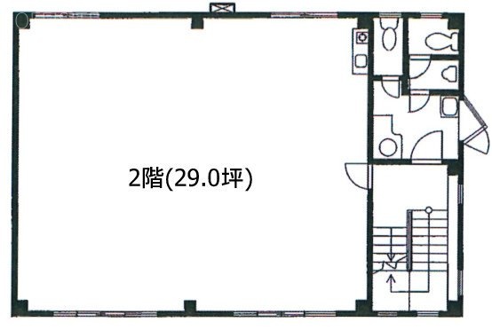 飯田橋ISビル2F 間取り図