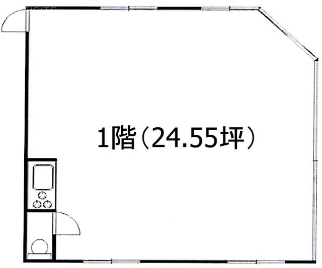 沖田ビルA棟1F 間取り図