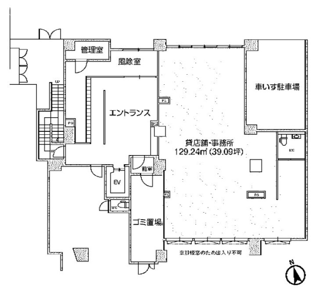 オルタナ東池袋1F 間取り図