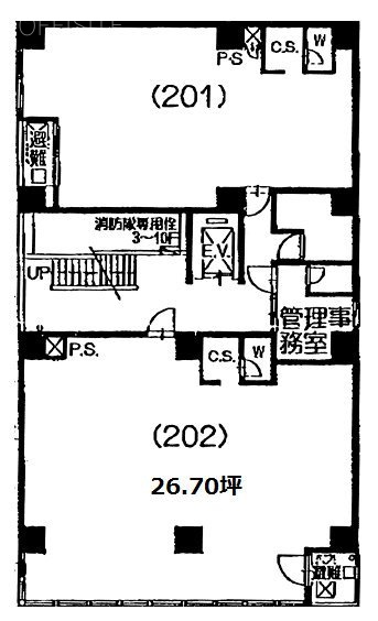 ヴァリエ後楽園201 間取り図