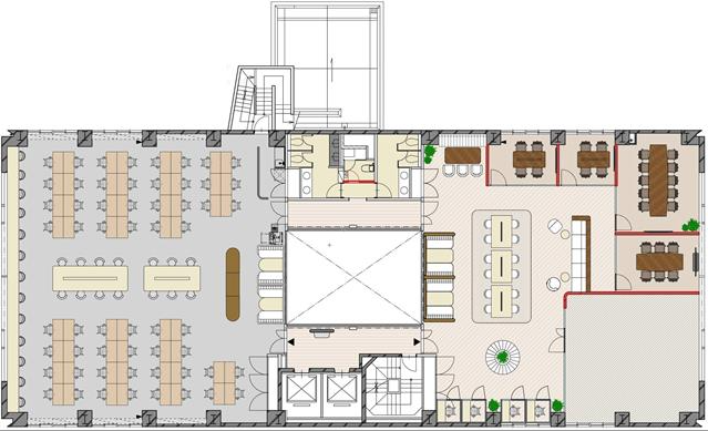 市ヶ谷キャナルコート5F 間取り図