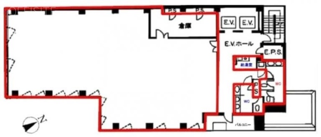 新橋フロンティアビル4F 間取り図