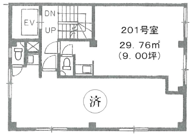 三栄ビル201 間取り図