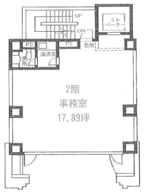 オーツービル2F 間取り図
