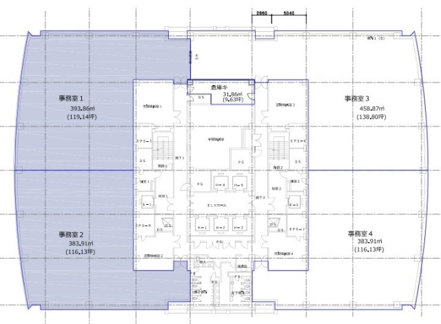 ニューピア竹芝サウスタワー16F 間取り図