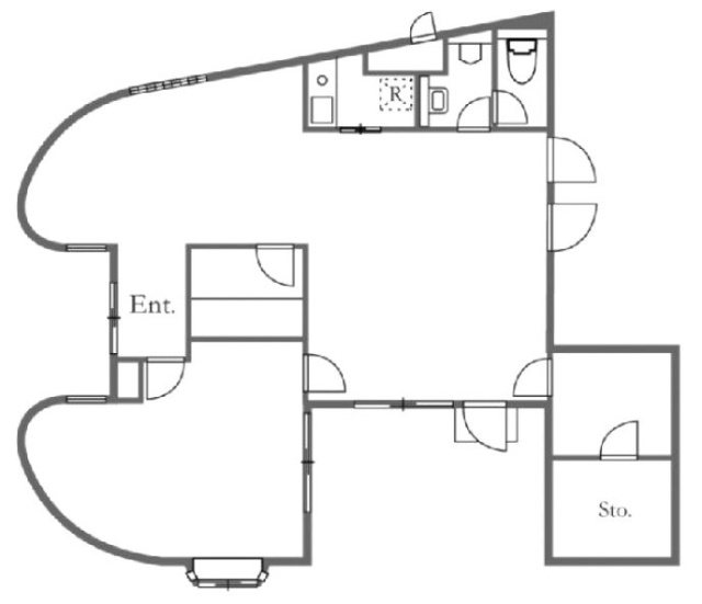 トーアン・ツイン1F 間取り図