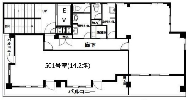 キューアス御徒町501 間取り図