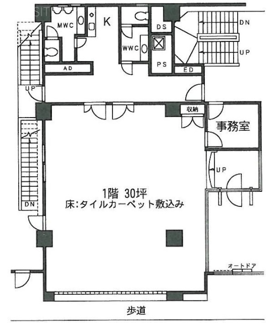 清紅ビル1F 間取り図