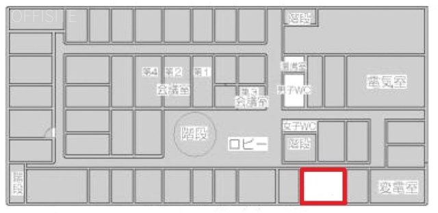 赤坂オフィスハイツ254・255 間取り図