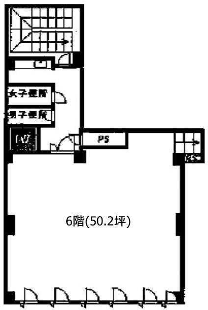 タカセビル別館6F 間取り図