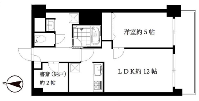 アパルトマンイトウ607 間取り図