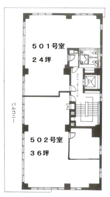 茗荷谷ハイツ502 間取り図