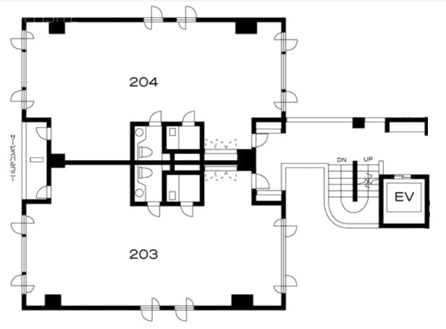 S.COURT(エスコート)204 間取り図