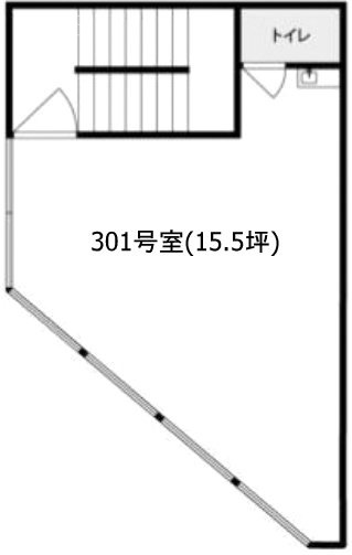 蔵前第二共同301 間取り図