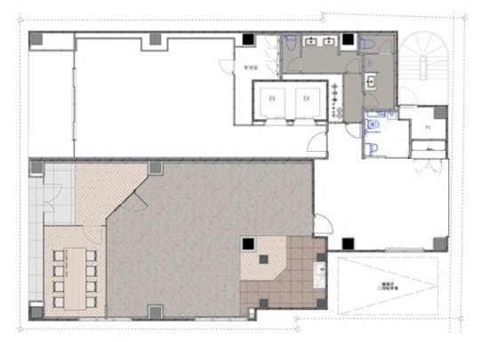 MARK SQUARE 御徒町1F 間取り図