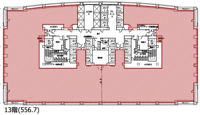 グランパークタワー13F 間取り図