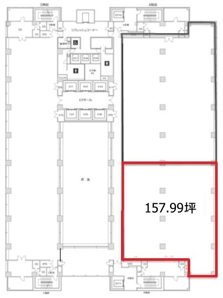 リバーサイド隅田13F 間取り図